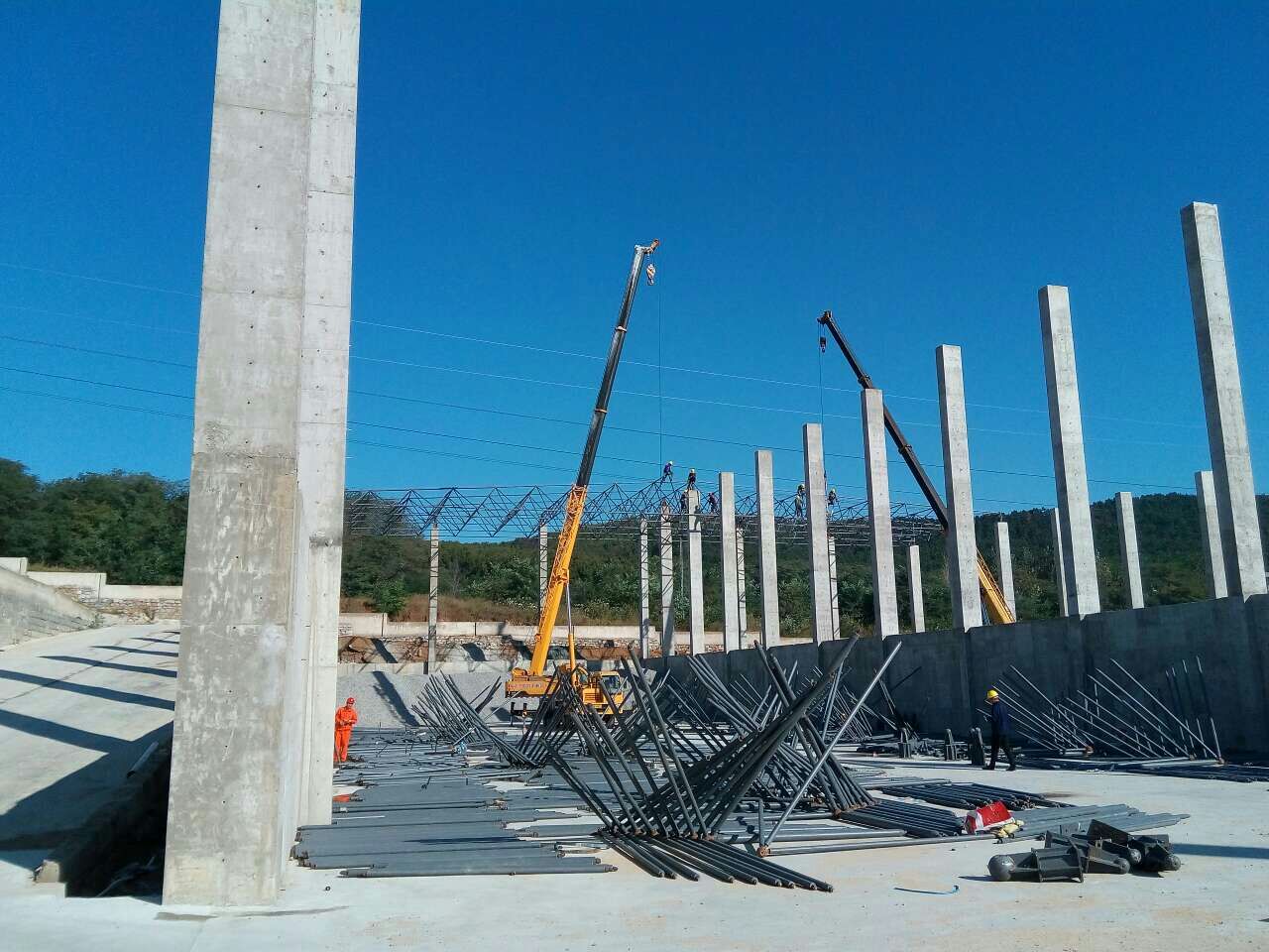 本溪搅拌站网架